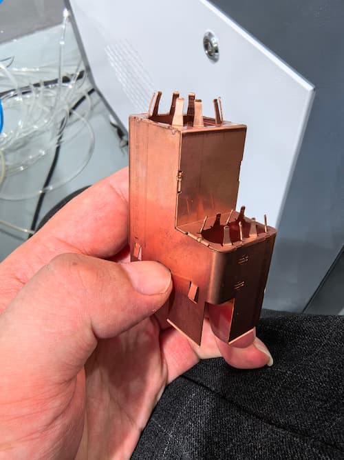 0.2mm紫铜振镜焊接